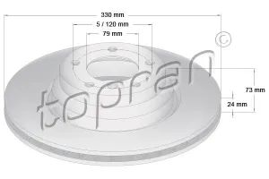 BMW Brake Disc Front Ventilated E87 E90 E91 E92 E93 X1 34116764645