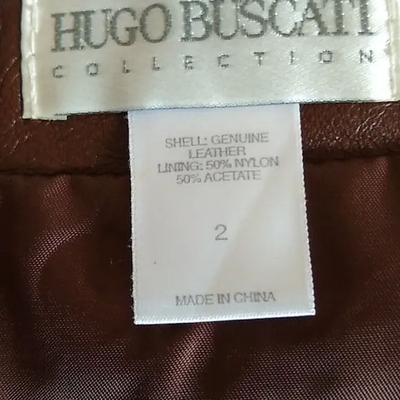 Boho Relove: Hugo Buscati Chocolate Wrap Leather Mini Skirt - 2