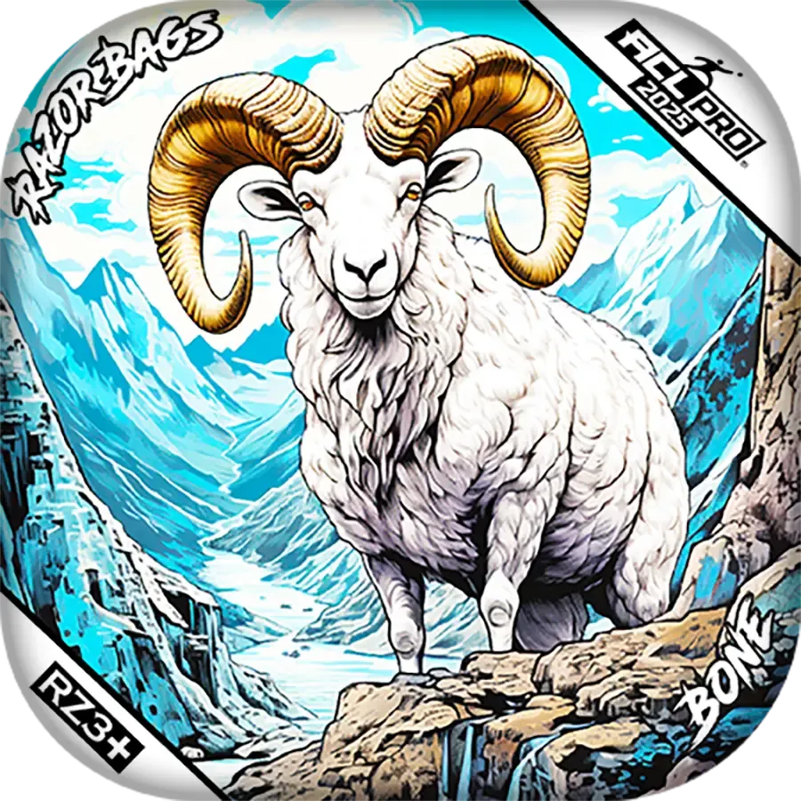 Bone | Alaskan Dall Sheep | ACL PRO Razor Cornhole Bags