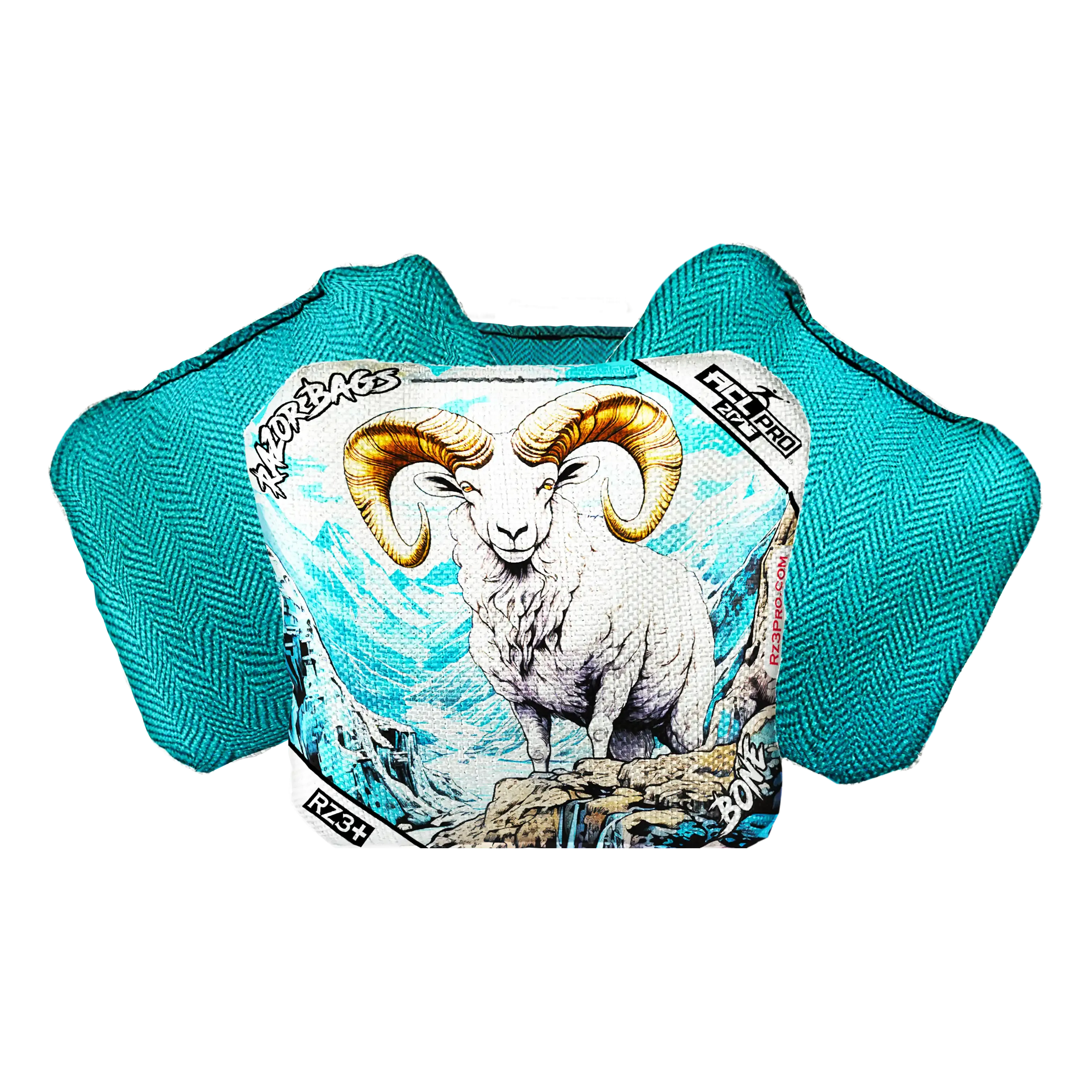 Bone | Alaskan Dall Sheep | ACL PRO Razor Cornhole Bags