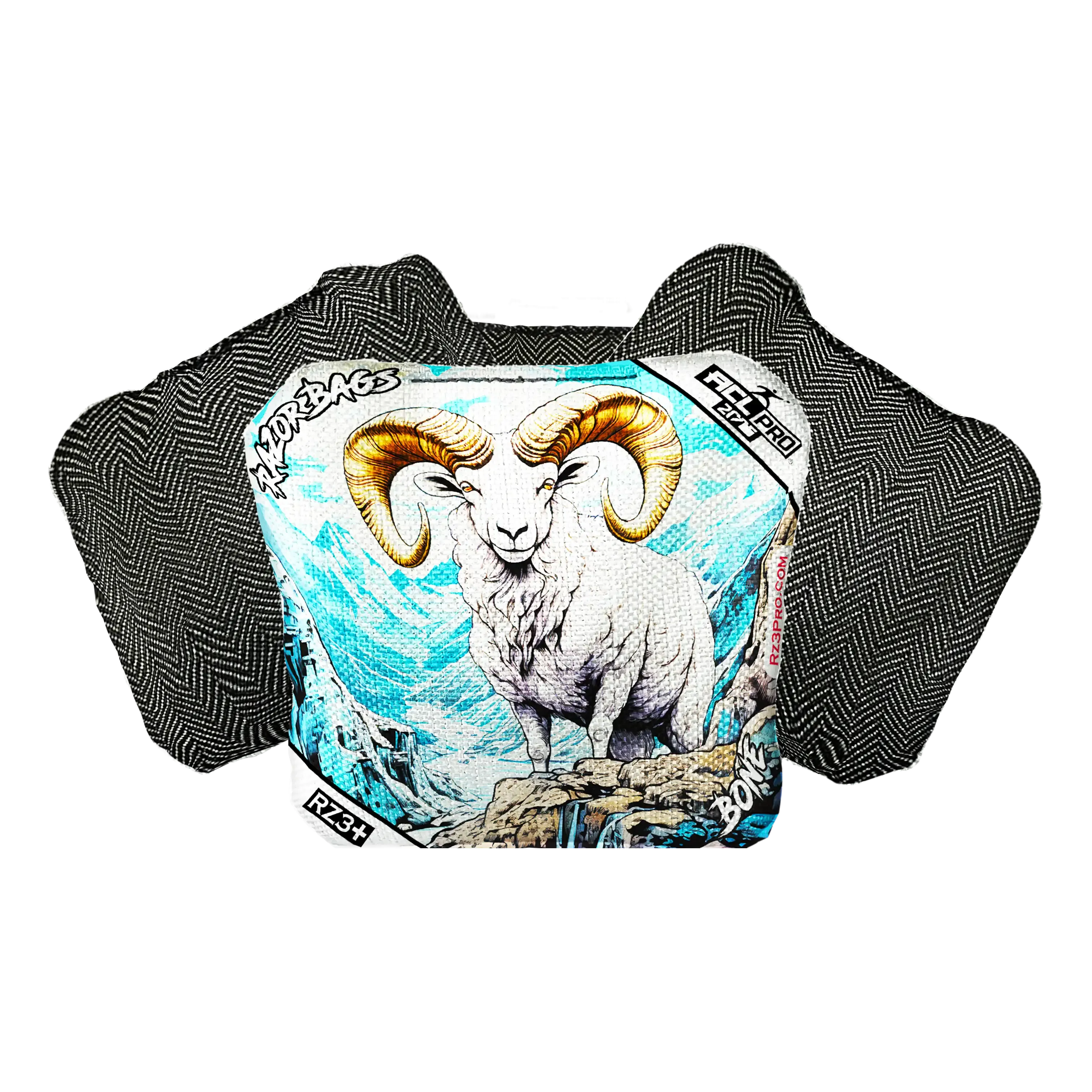 Bone | Alaskan Dall Sheep | ACL PRO Razor Cornhole Bags