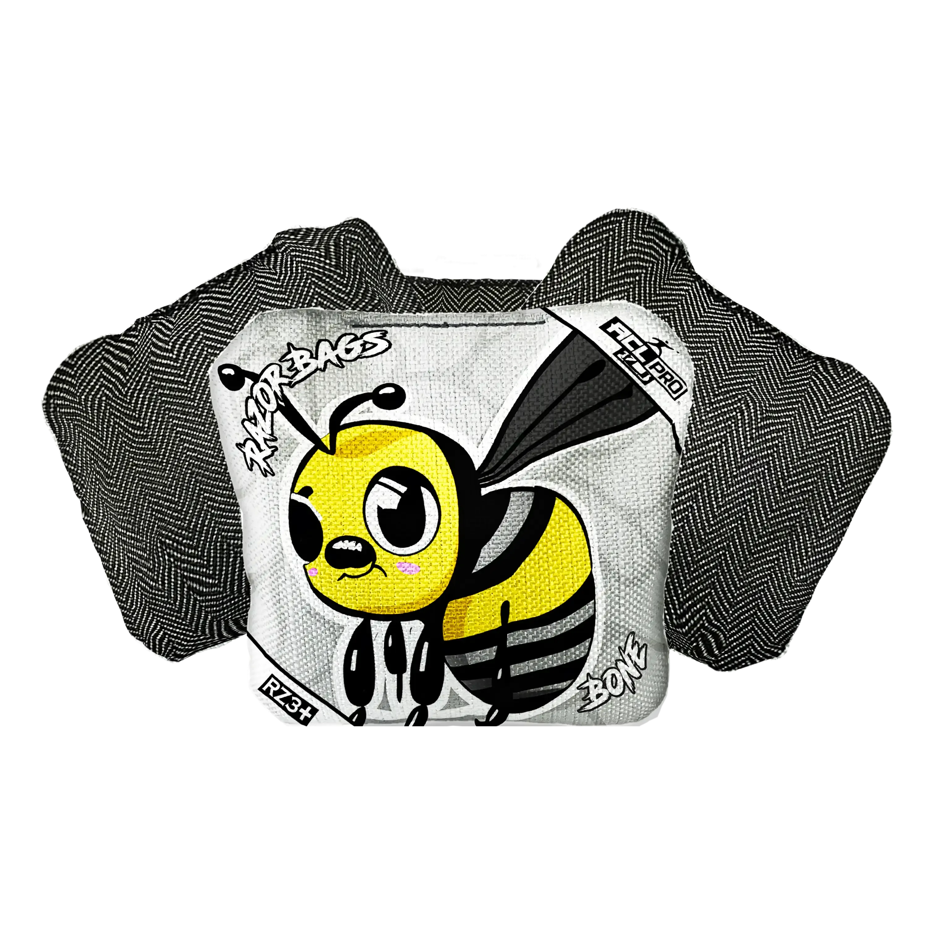 Bone | Buzzed Bee | ACL PRO Razor Cornhole Bags