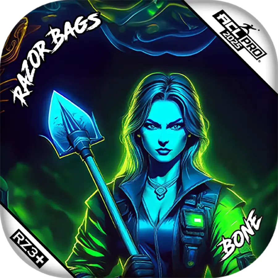 Bone | Grave Digger | ACL PRO Razor Cornhole Bags