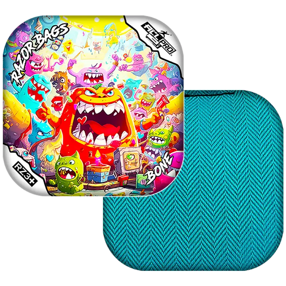 Bone | Monster Party | ACL PRO Razor Cornhole Bags