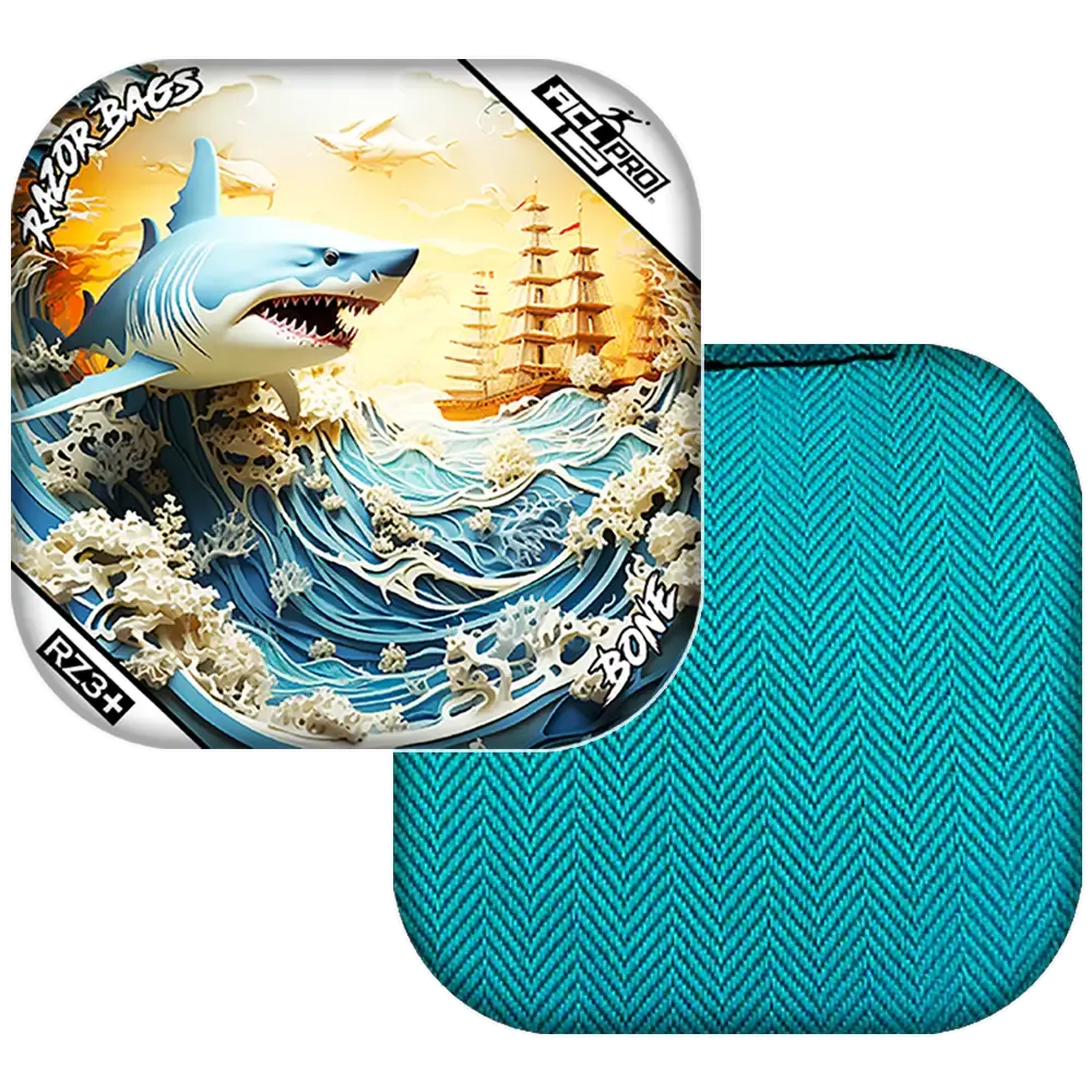 Bone | Shark 3D | ACL PRO Razor Cornhole Bags