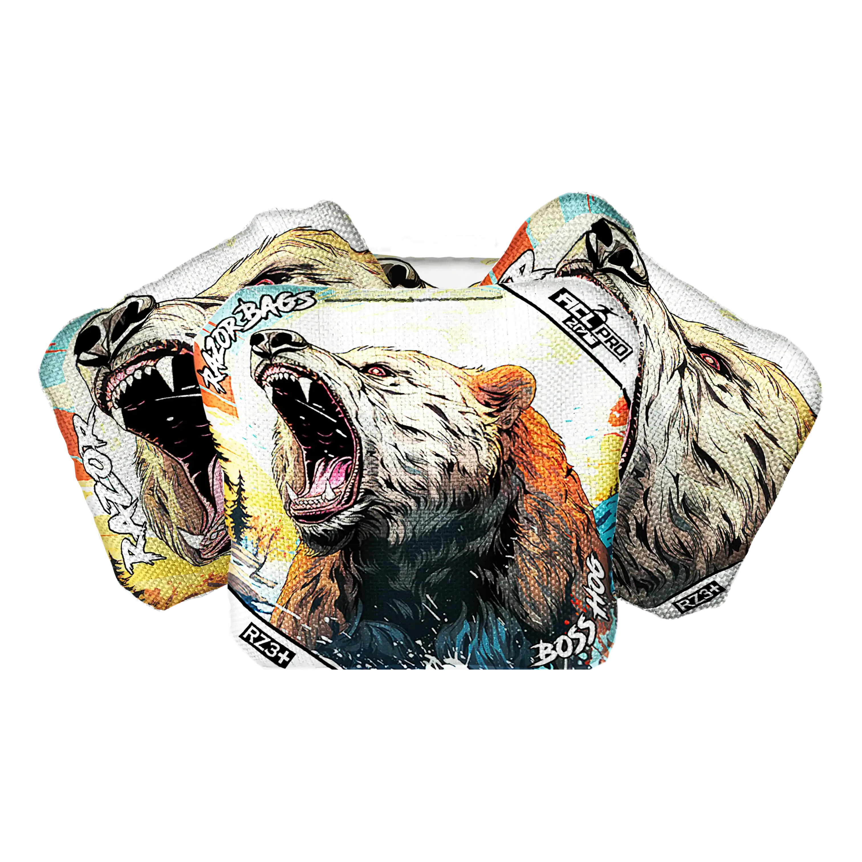 Boss Hog | Alaskan Grizzly 2 | ACL PRO Razor Cornhole Bags