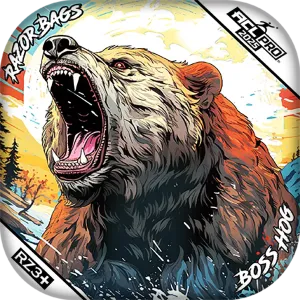 Boss Hog | Alaskan Grizzly 2 | ACL PRO Razor Cornhole Bags