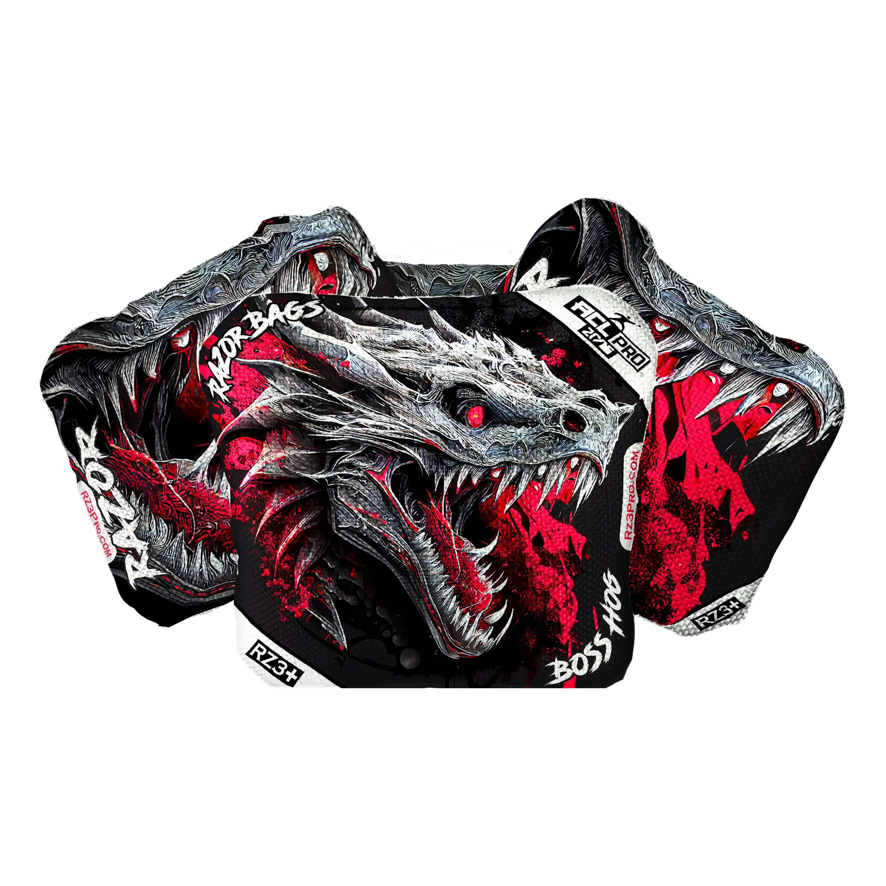 Boss Hog | Dragon Black Series | ACL PRO Razor Cornhole Bags