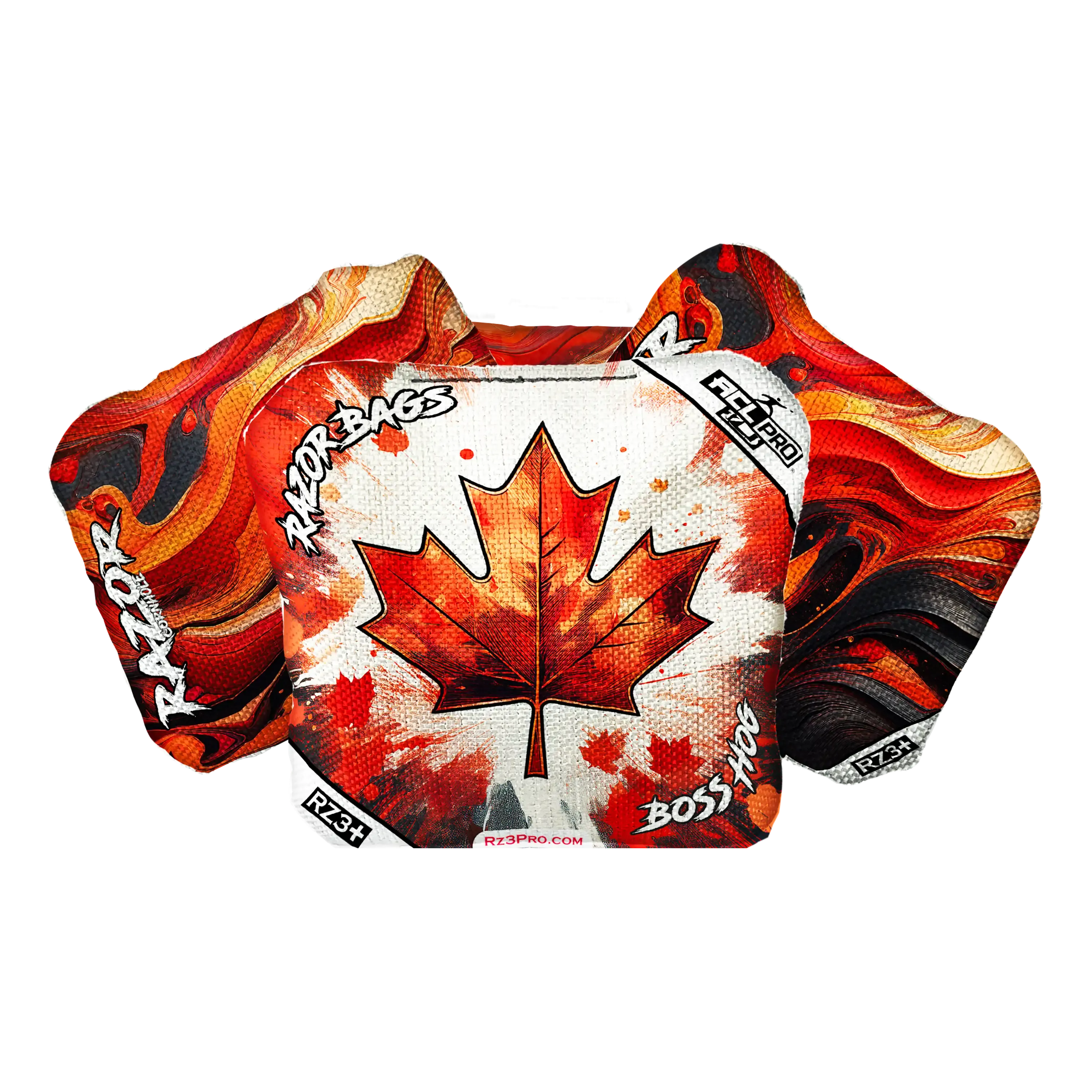 Boss Hog | Maple Leaf | ACL PRO Razor Cornhole Bags