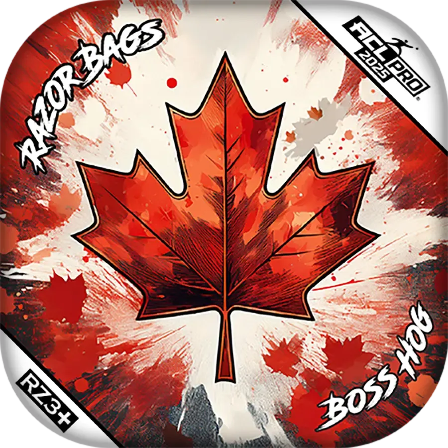 Boss Hog | Maple Leaf | ACL PRO Razor Cornhole Bags