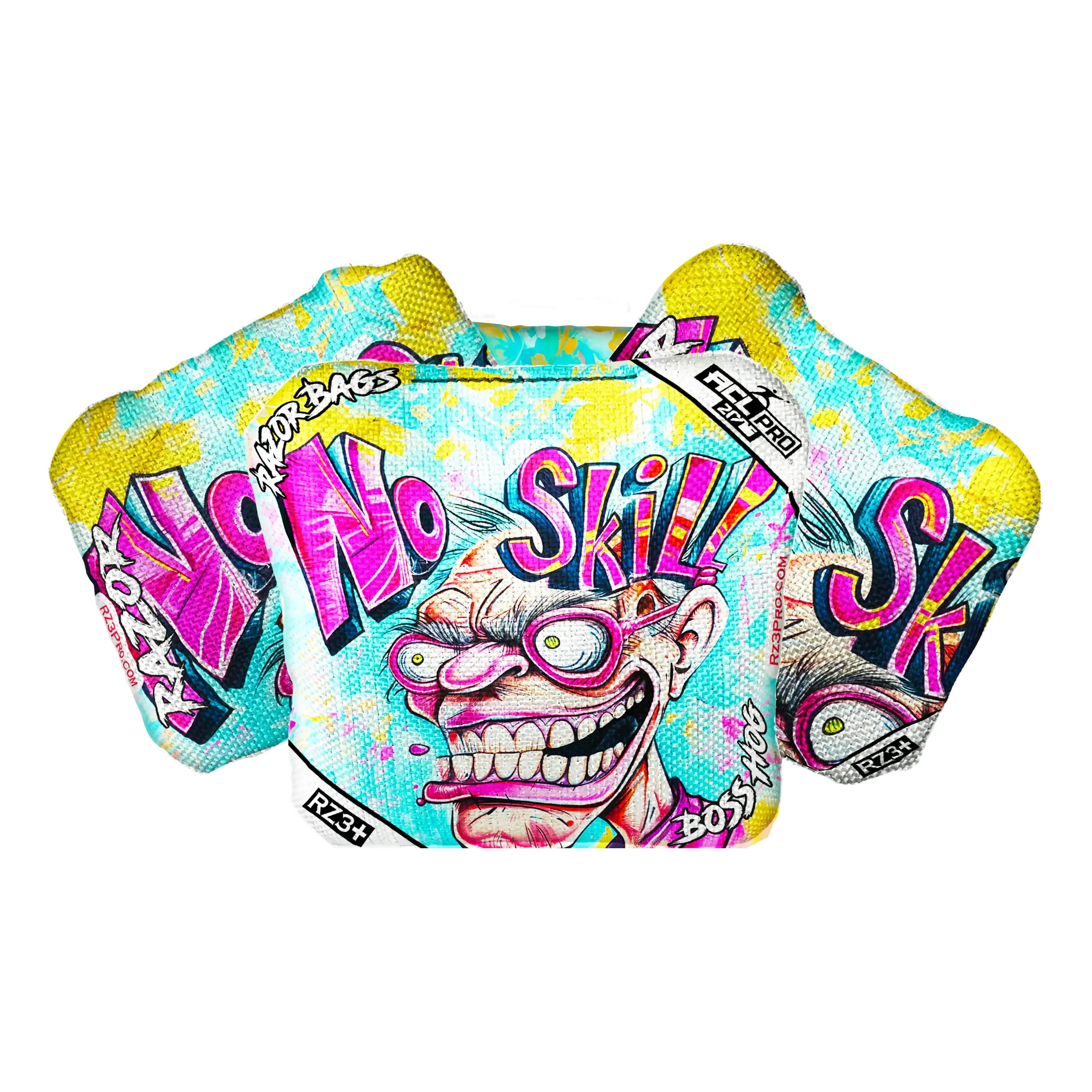 Boss Hog | No Skill | ACL PRO Razor Cornhole Bags