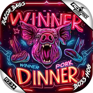 Boss Hog | Pork Dinner | ACL PRO Razor Cornhole Bags