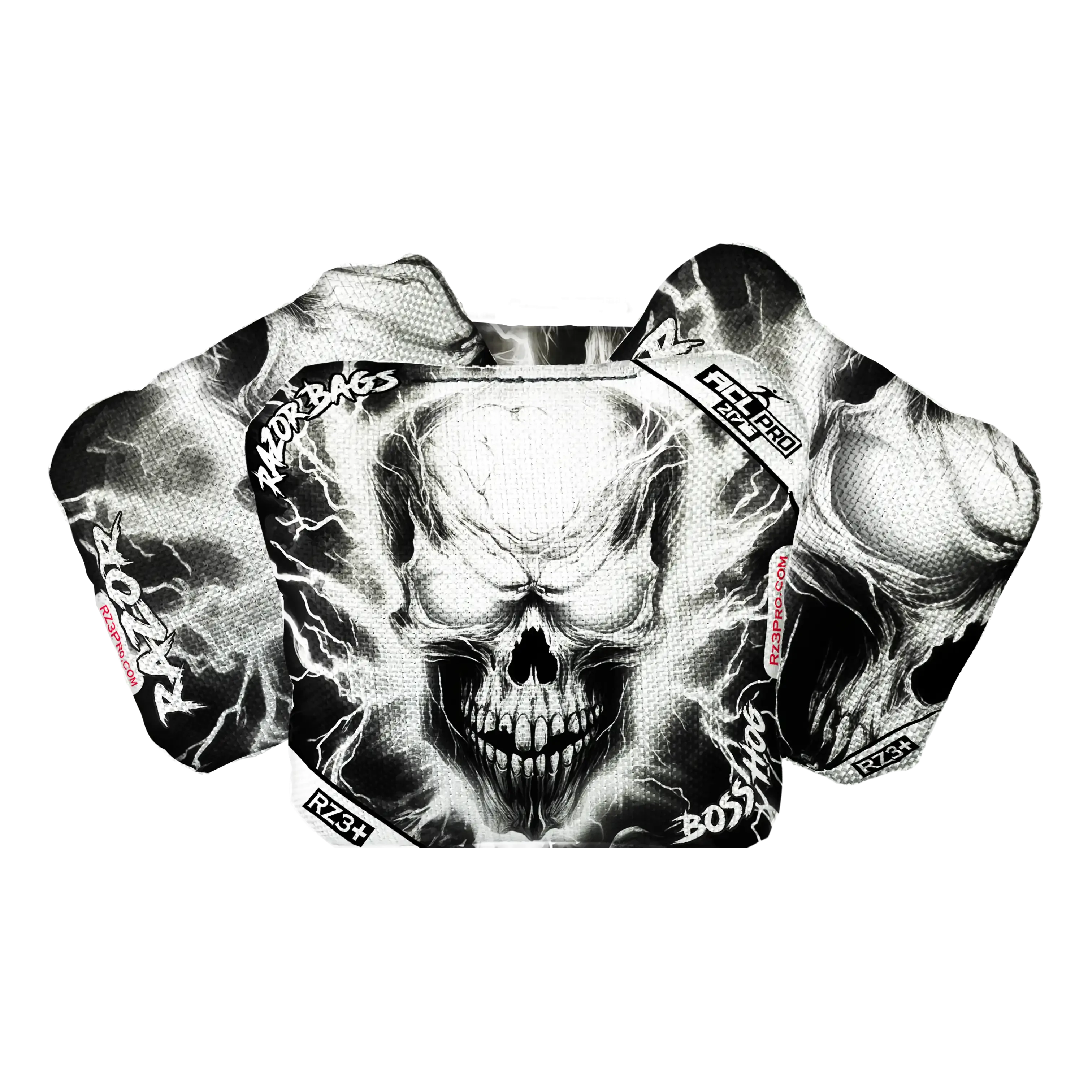 Boss Hog | Skull Lighting Strike | ACL PRO Razor Cornhole Bags