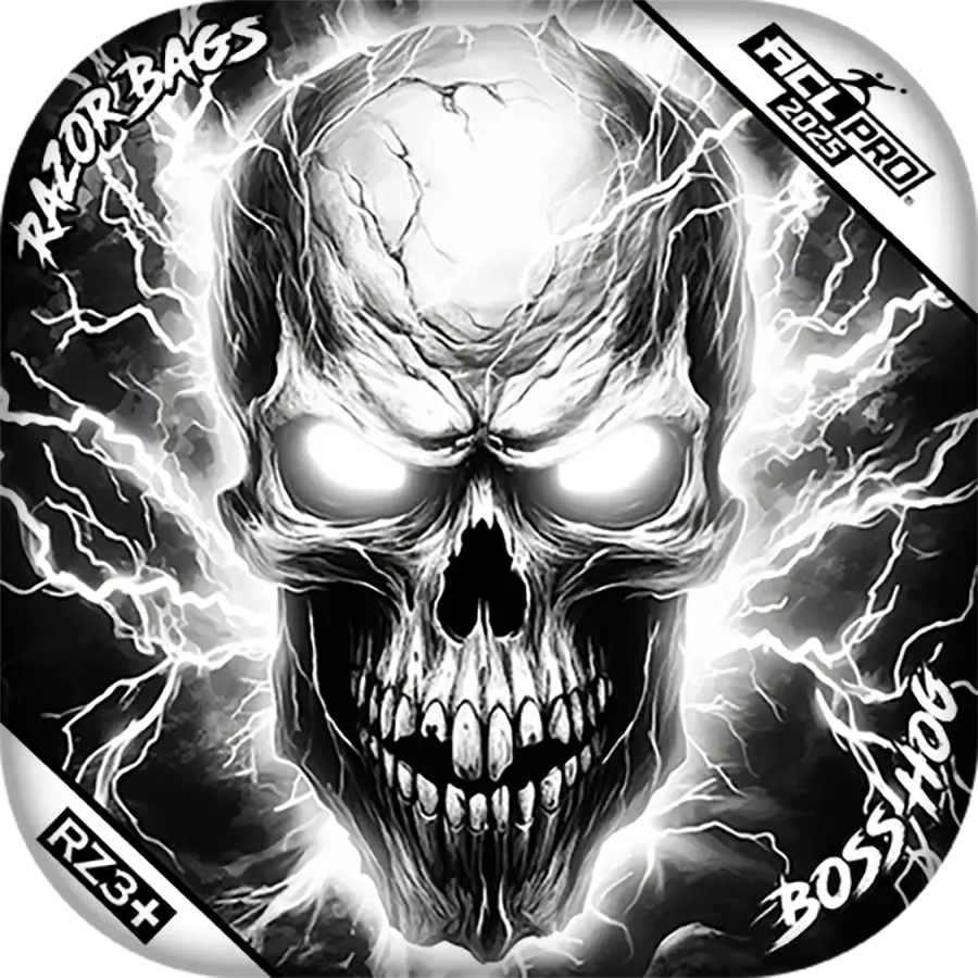 Boss Hog | Skull Lighting Strike | ACL PRO Razor Cornhole Bags