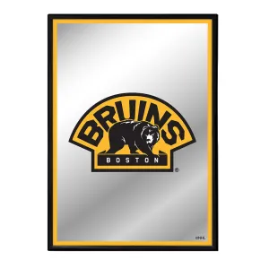 Boston Bruins: Logo - Framed Mirrored Wall Sign