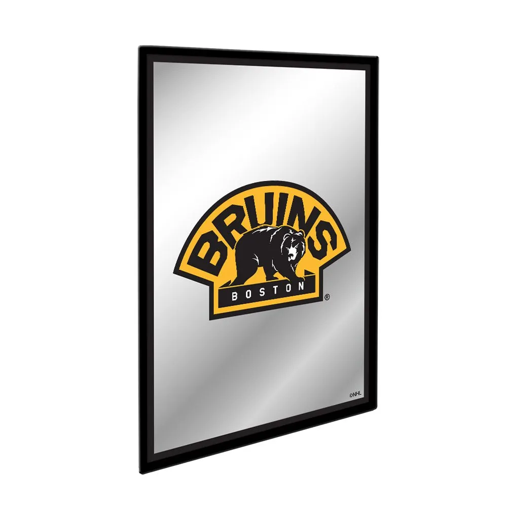 Boston Bruins: Logo - Framed Mirrored Wall Sign
