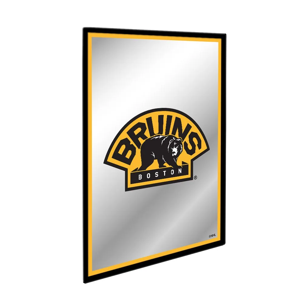 Boston Bruins: Logo - Framed Mirrored Wall Sign