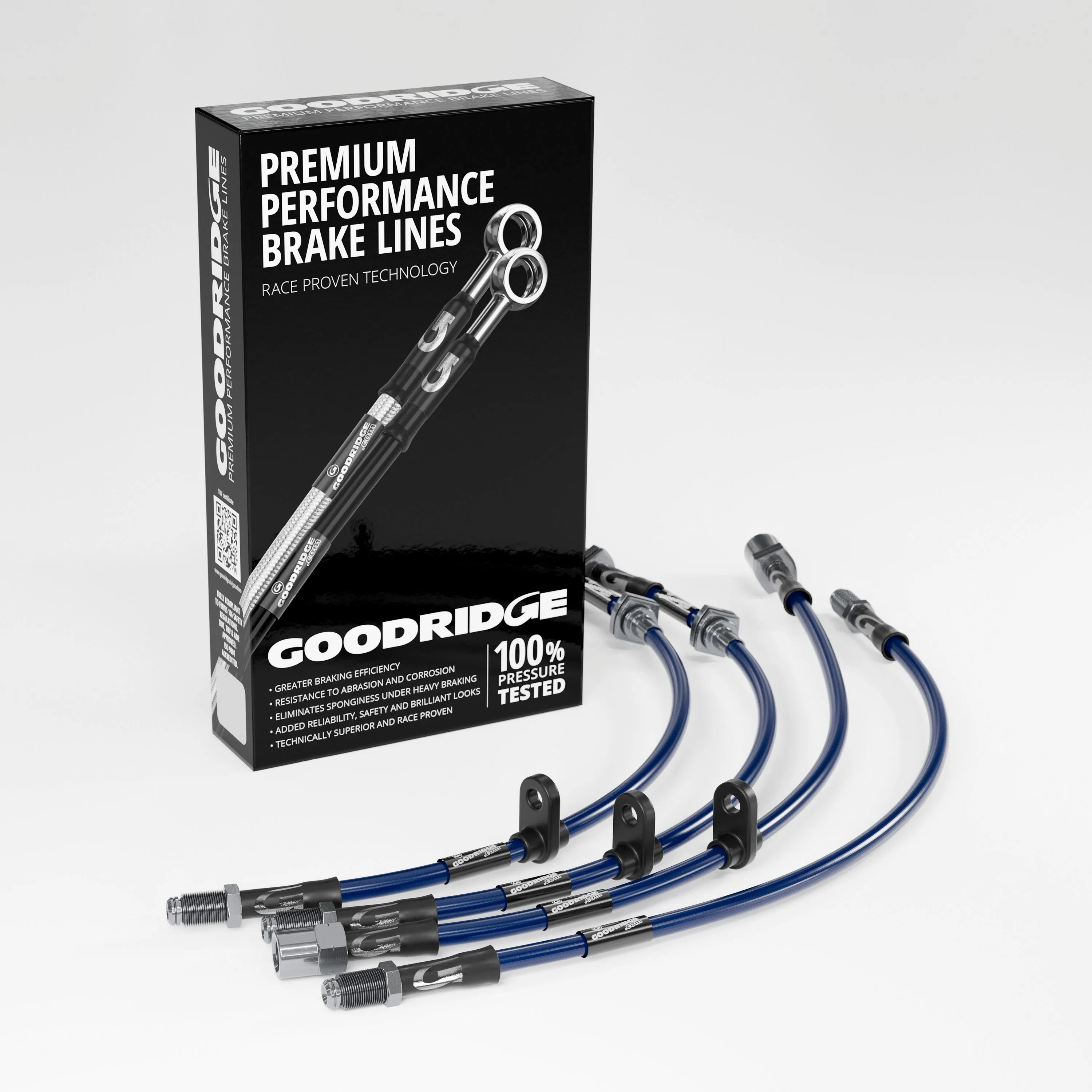 BRAKE HOSE KIT FOR MINI R57 CONVERTIBLE COOPER S JCW 1.6 TURBO 2009-02/2016
