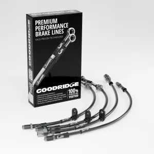 BRAKE HOSE KIT FOR MINI R57 CONVERTIBLE COOPER S JCW 1.6 TURBO 2009-02/2016