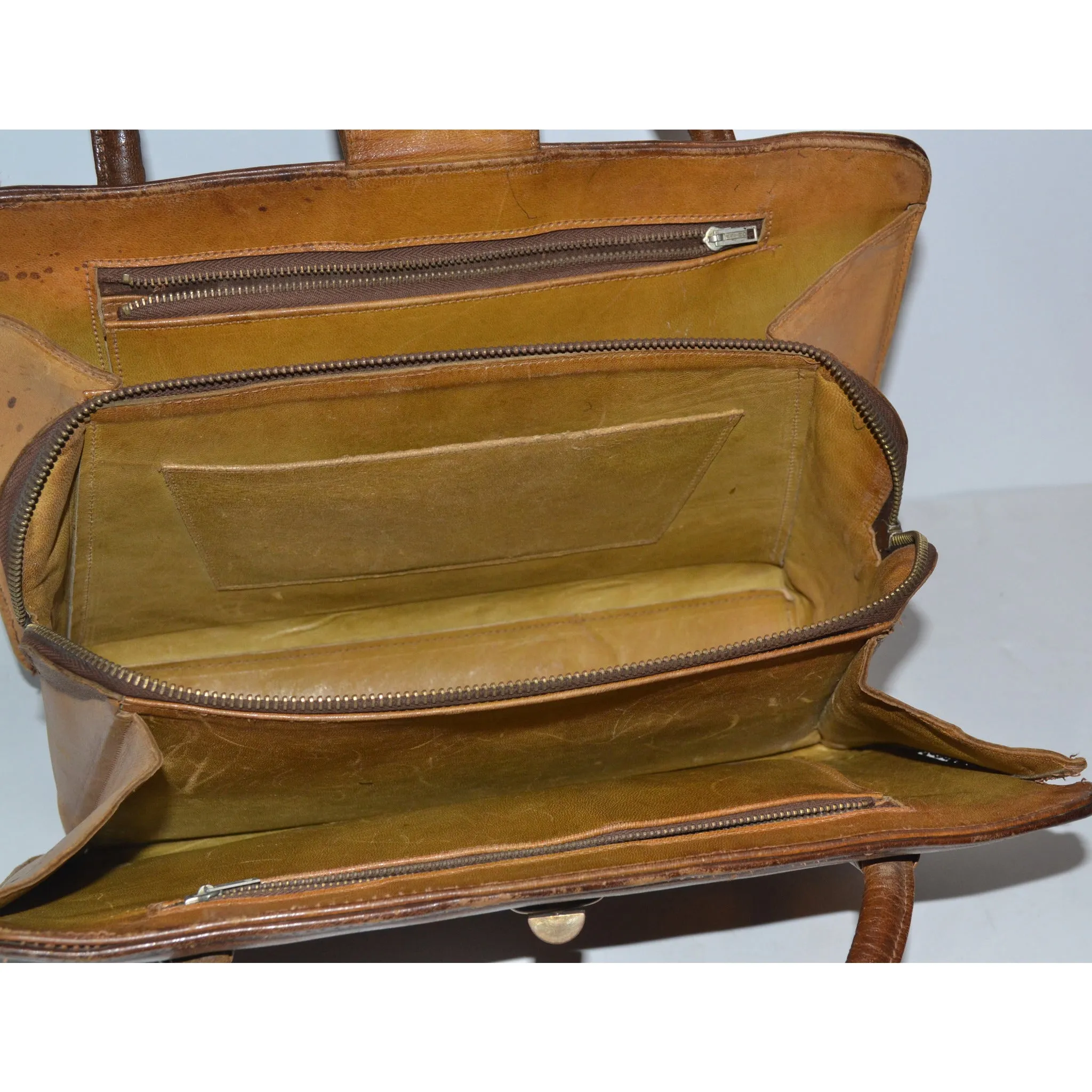 Brown Tooled Leather Mexican Purse