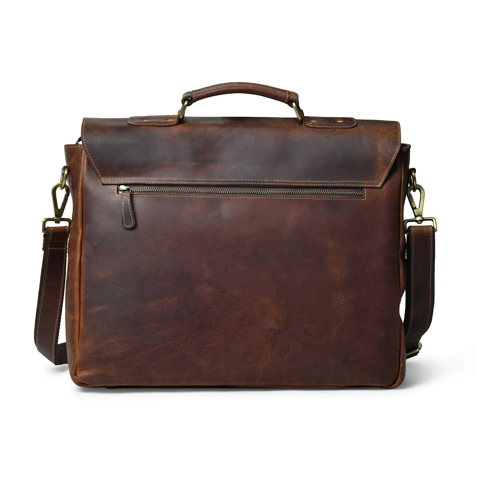 Buffalo Leather Messenger Laptop Bag