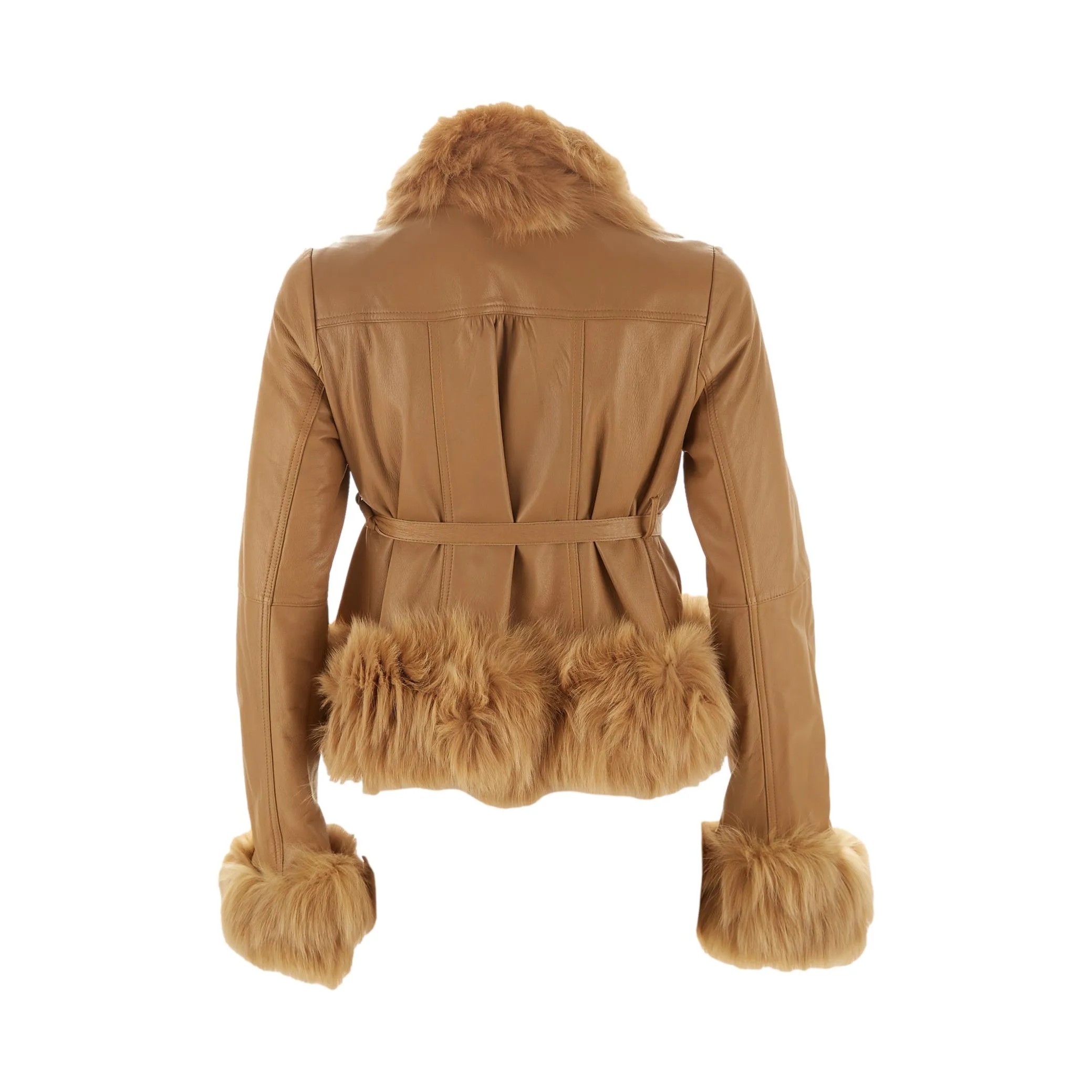 Burberry Tan Leather Jacket