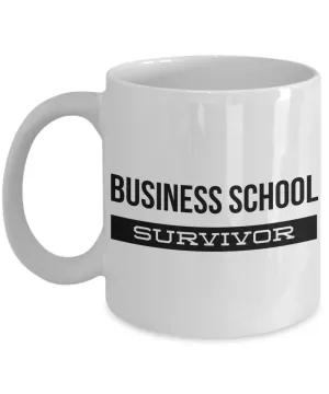Business School Graduation Coffee Mug Gifts - Business School Survivor Ceramic Coffee Cup