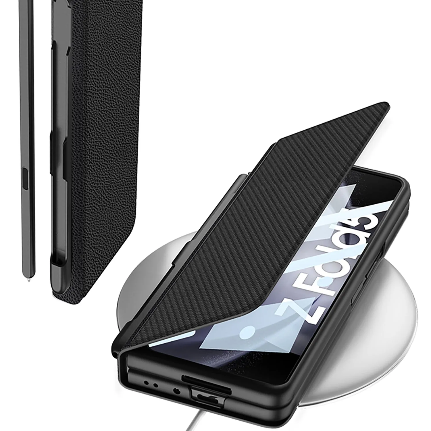 Business Style Galaxy Z Fold5 Case with Slim S Pen Slot