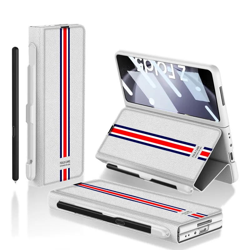 Business Style Galaxy Z Fold5 Case with Slim S Pen Slot