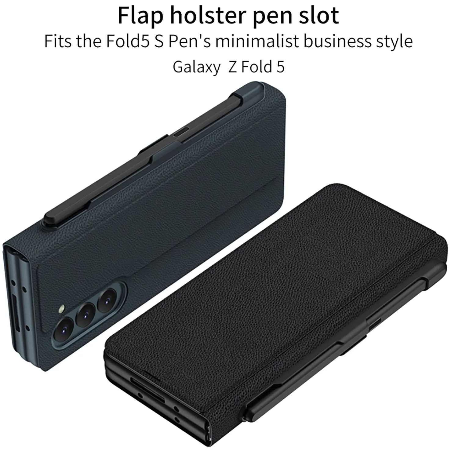 Business Style Galaxy Z Fold5 Case with Slim S Pen Slot