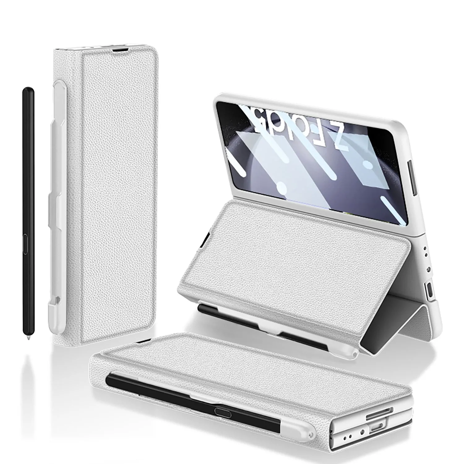 Business Style Galaxy Z Fold5 Case with Slim S Pen Slot