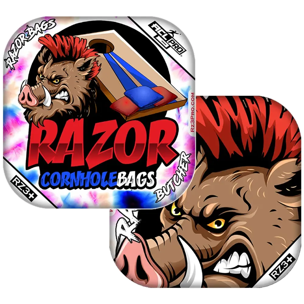 Butcher | Razor Tie Dye | ACL PRO Razor Cornhole Bags