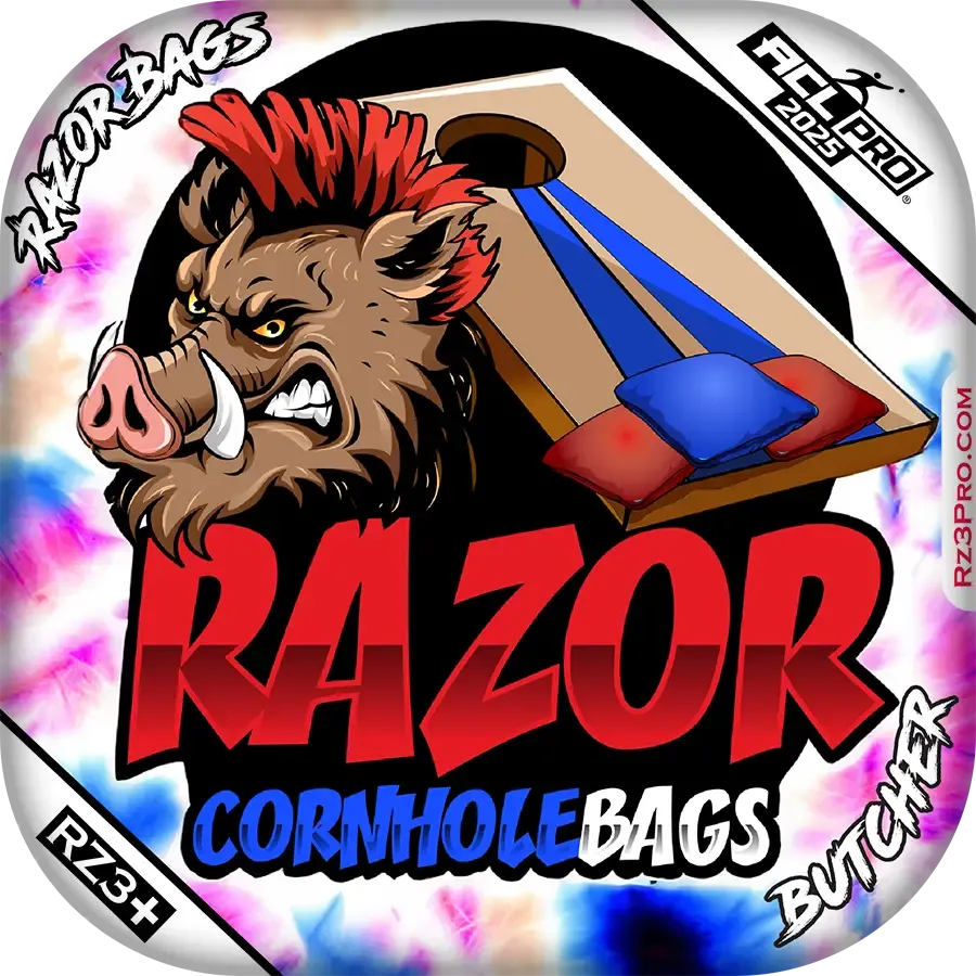 Butcher | Razor Tie Dye | ACL PRO Razor Cornhole Bags