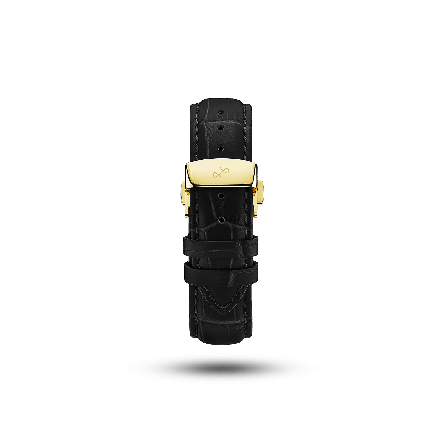 Butterfly Clasp - Black Croco