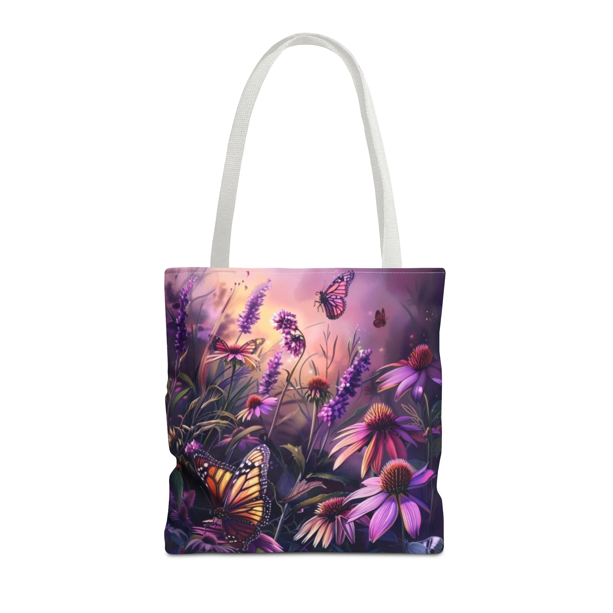 Butterfly Flowers Tote Bag