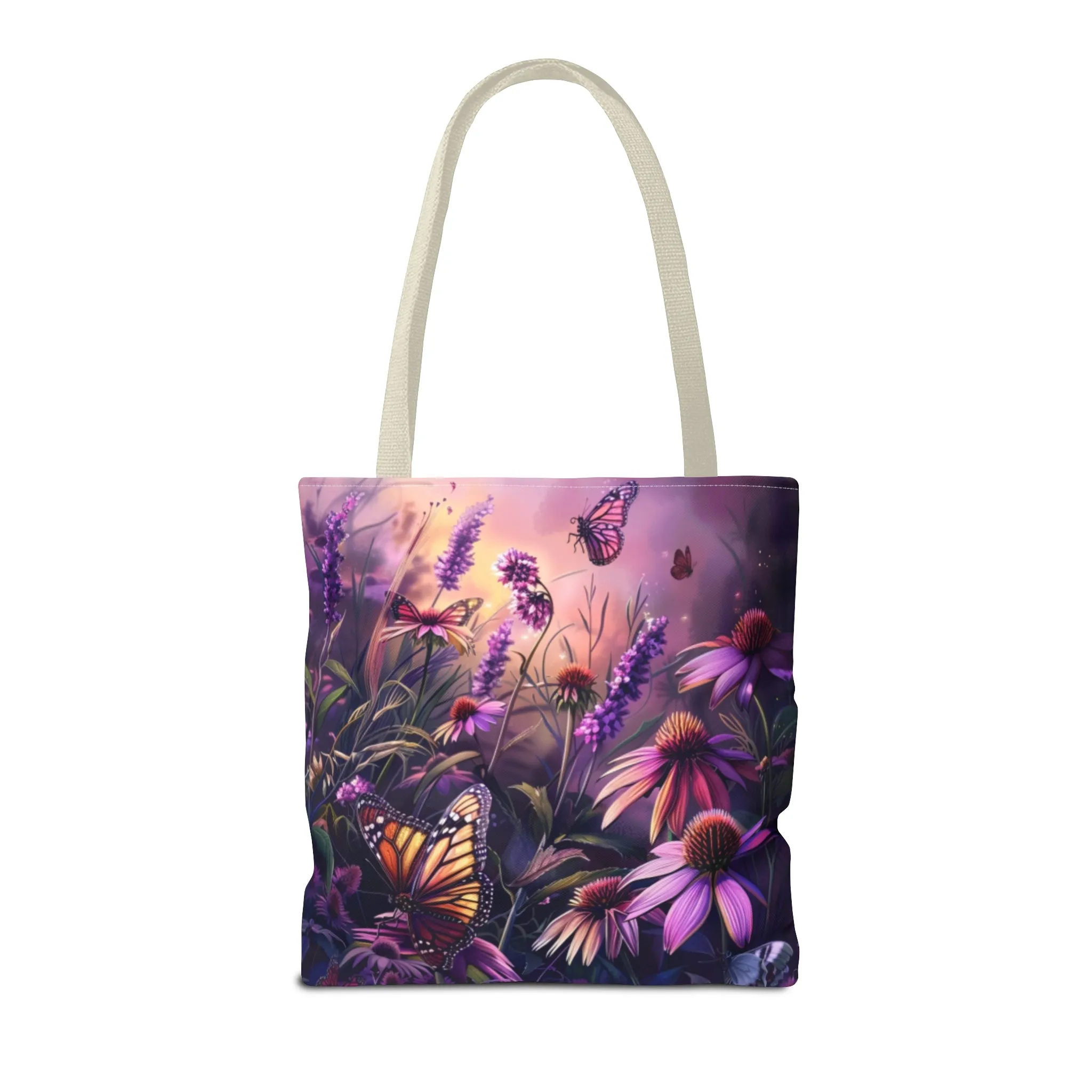 Butterfly Flowers Tote Bag