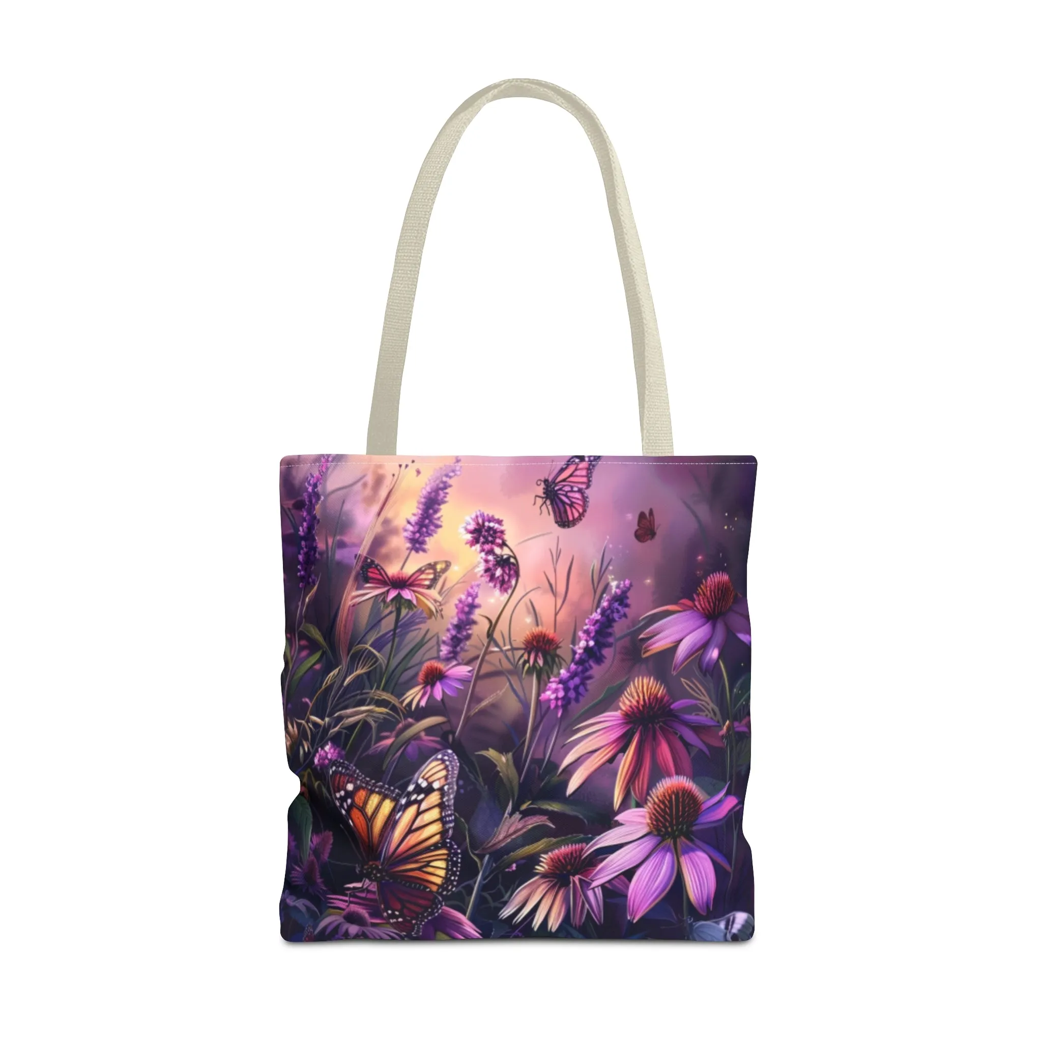 Butterfly Flowers Tote Bag