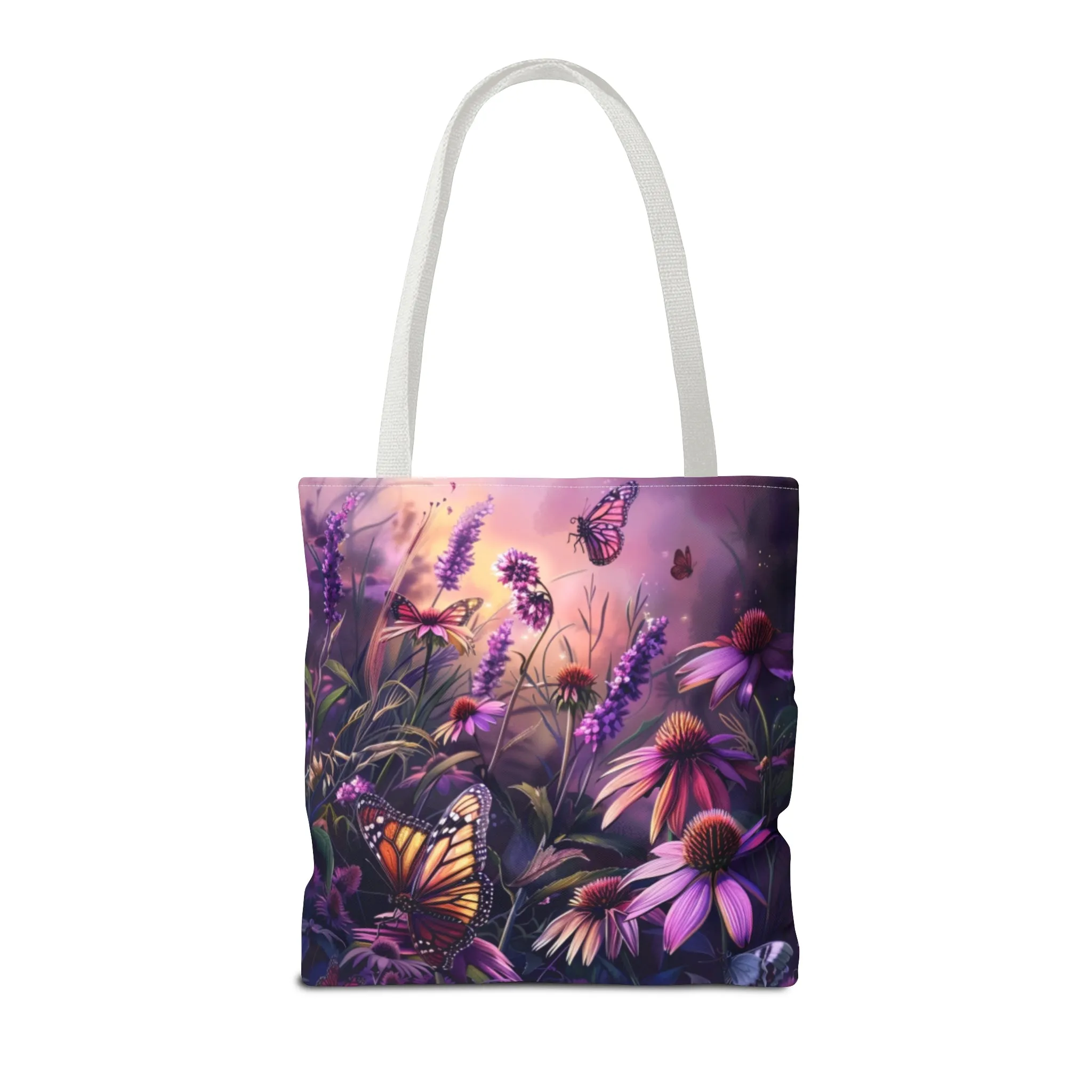 Butterfly Flowers Tote Bag