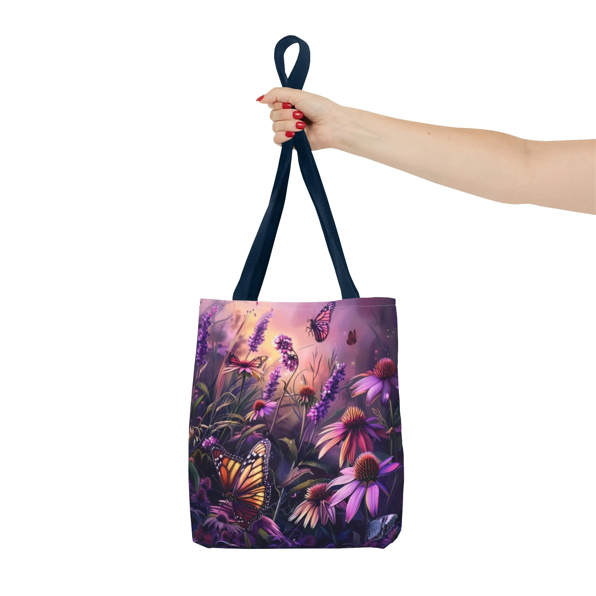 Butterfly Flowers Tote Bag