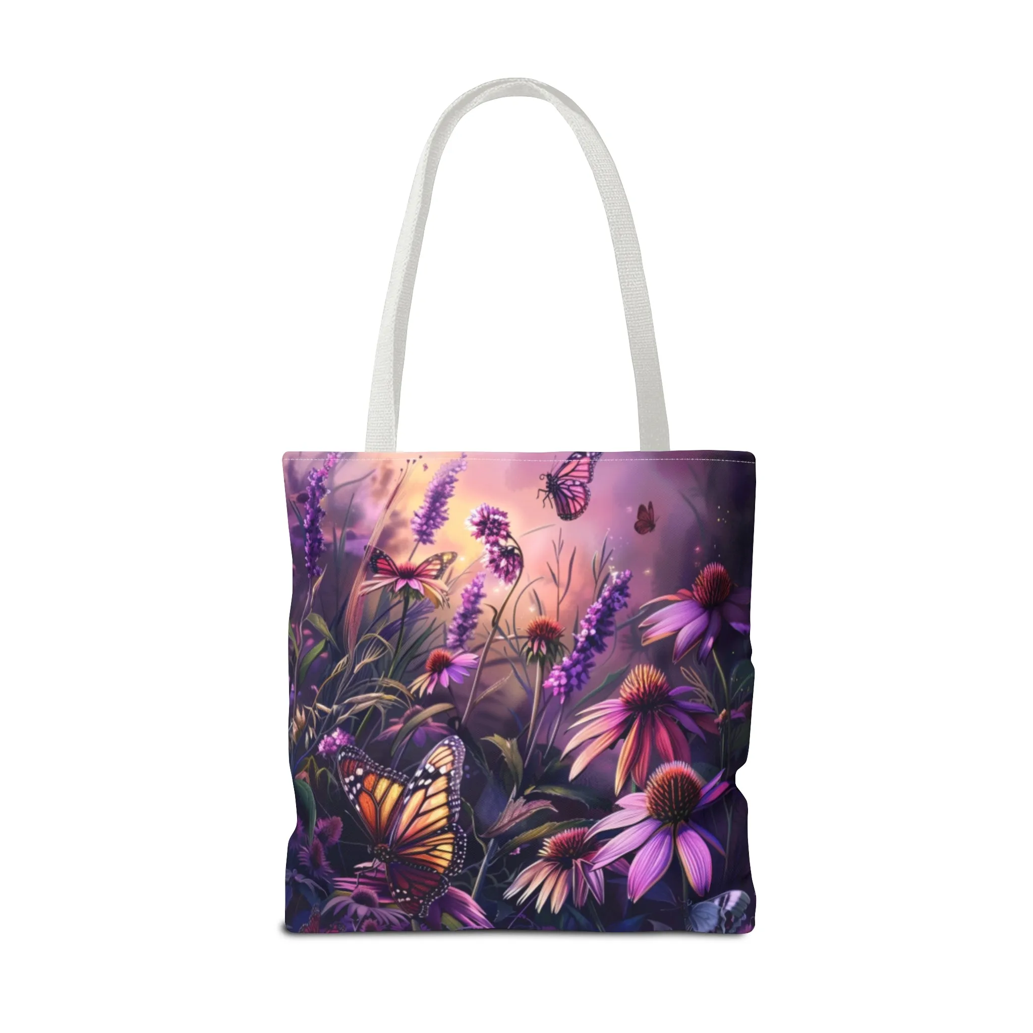Butterfly Flowers Tote Bag