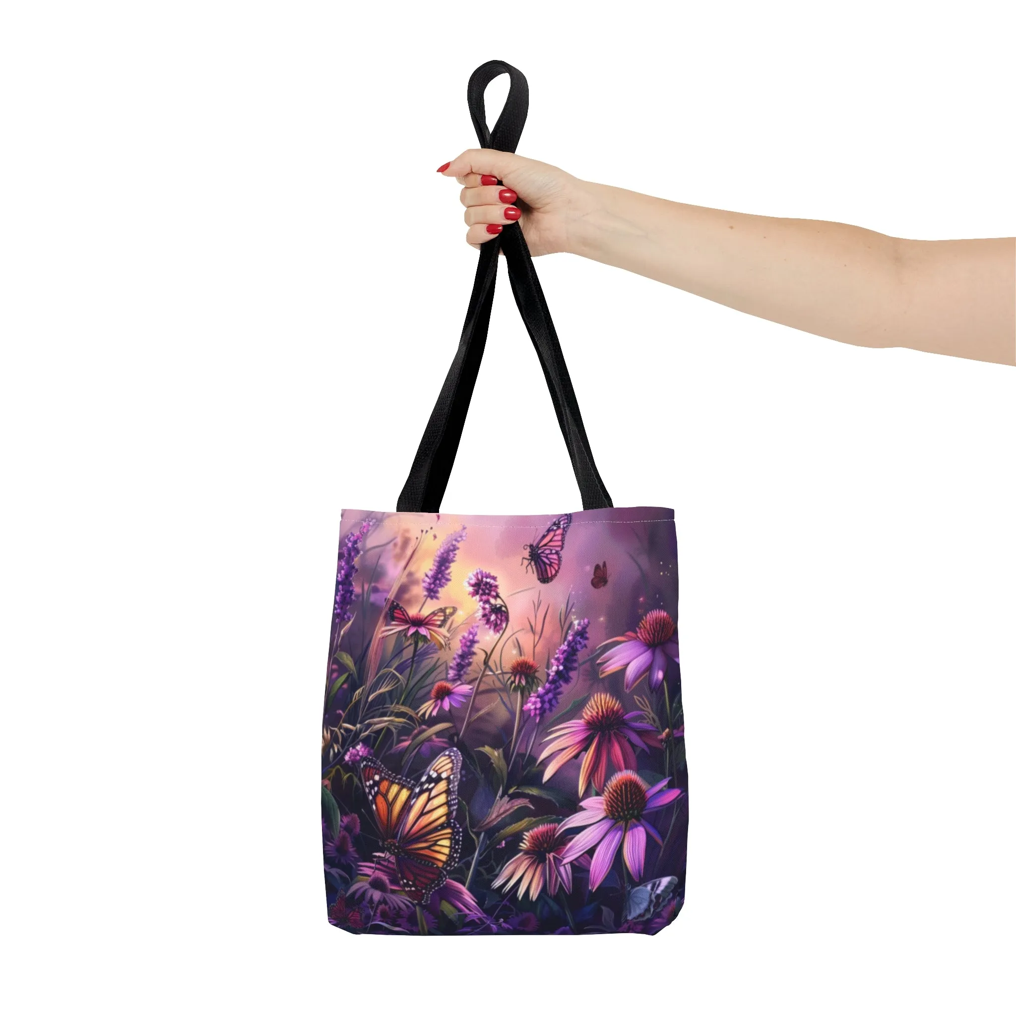 Butterfly Flowers Tote Bag