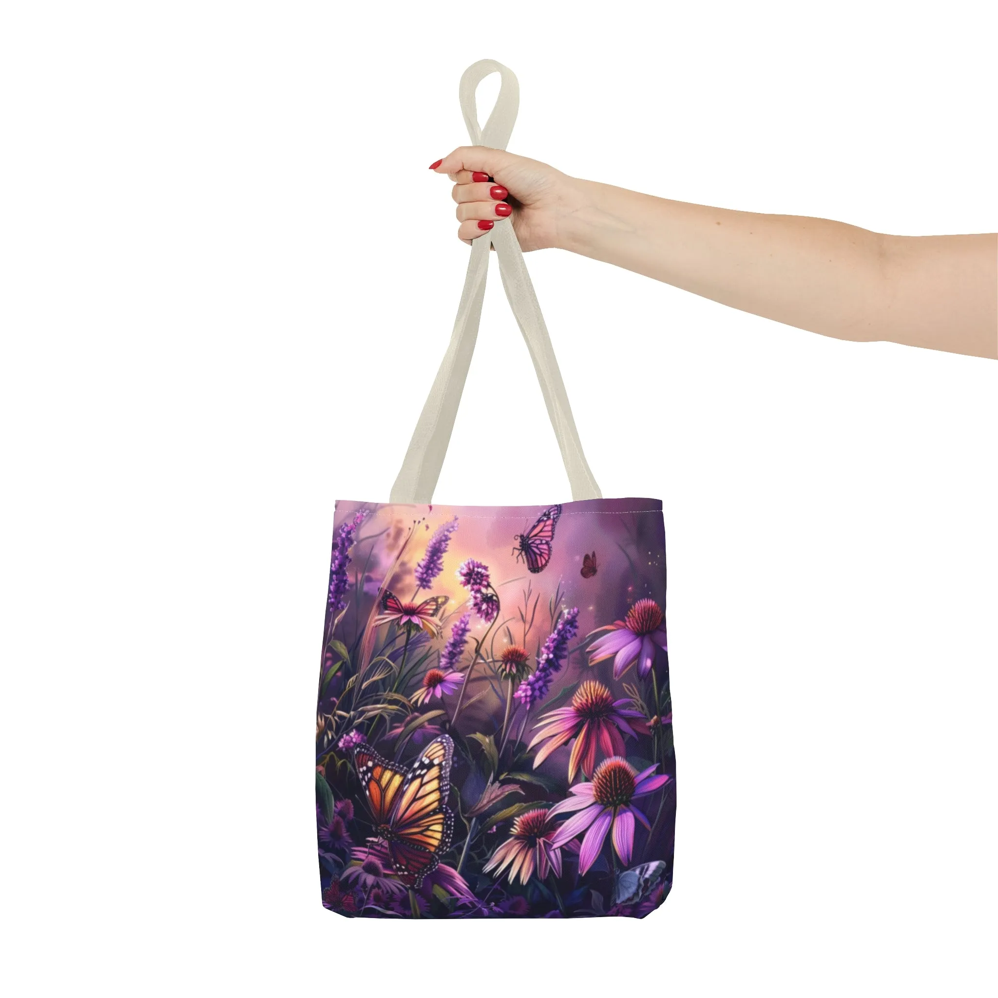 Butterfly Flowers Tote Bag