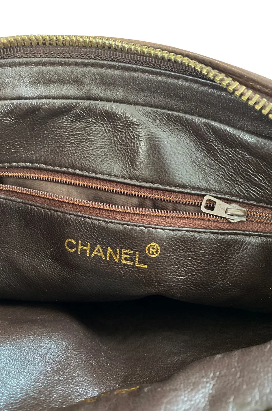 c. 1990 Chanel Quilted Camera Bag w Fringe Tassel & Front Flap Pocket