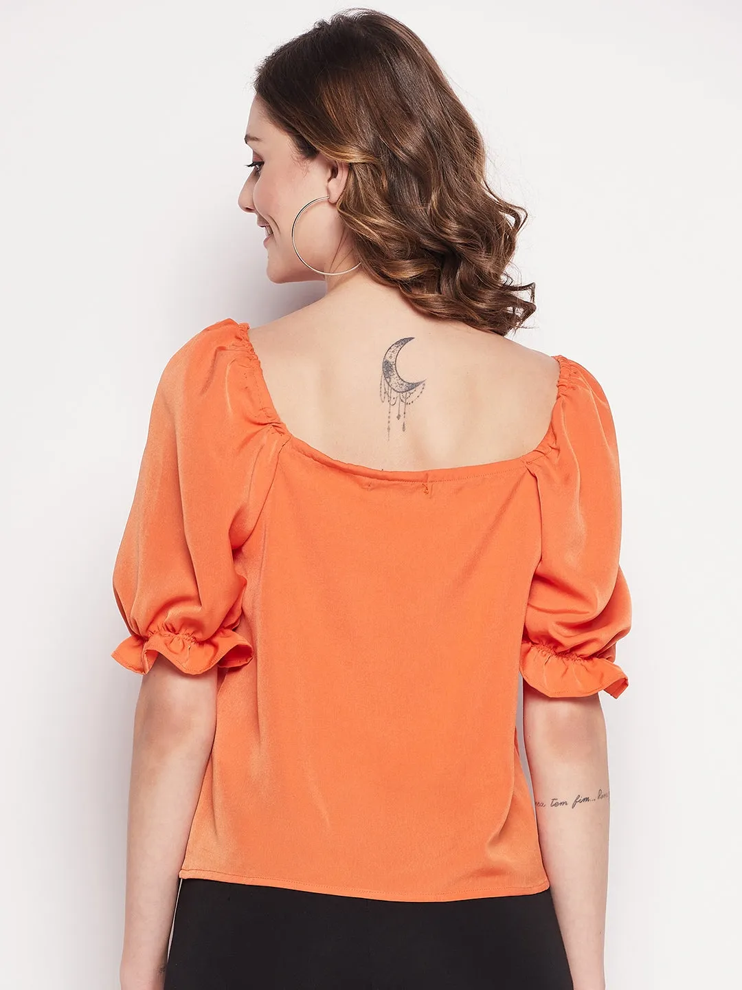 Camla Barcelona Orange Women Top