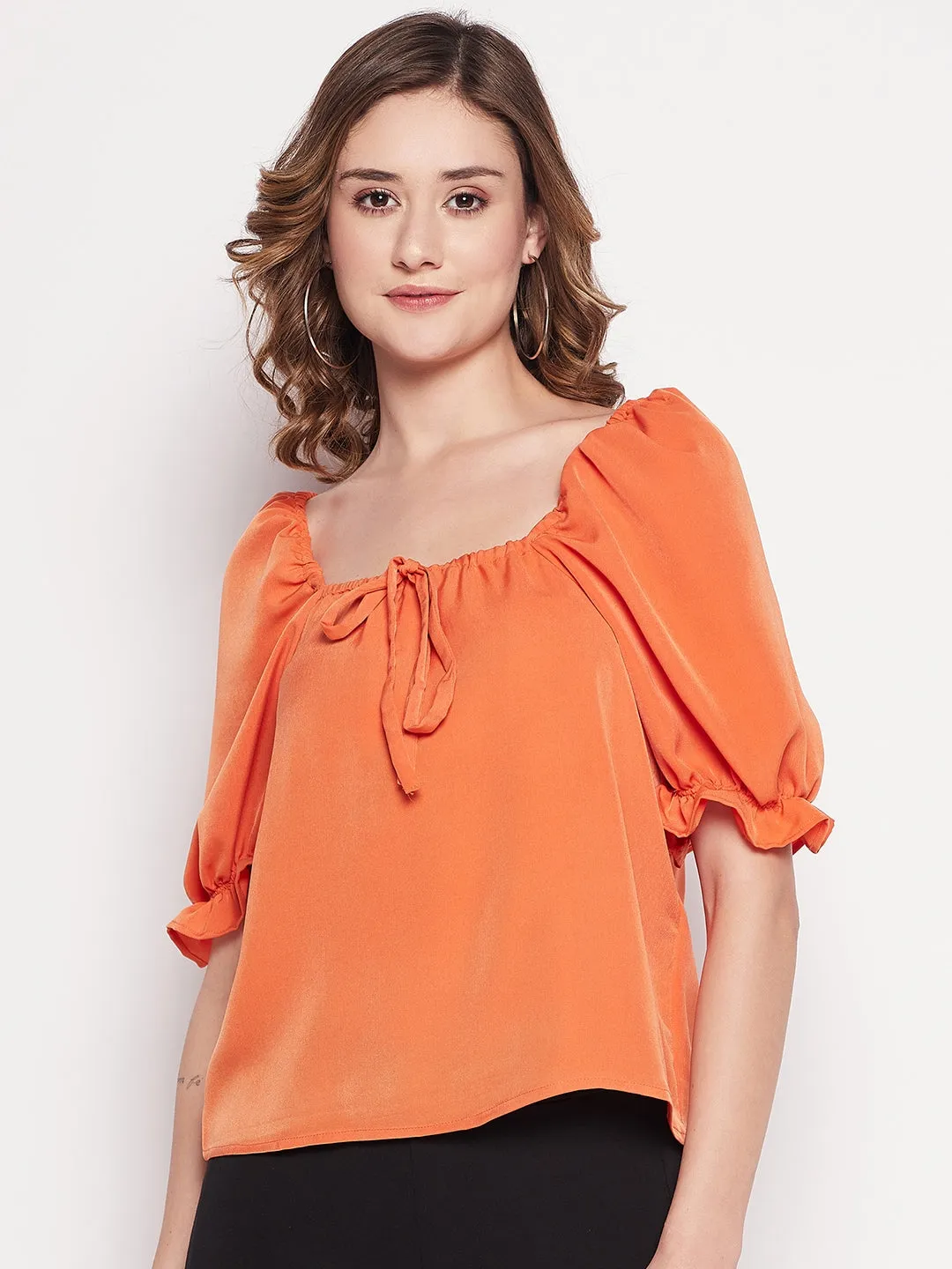 Camla Barcelona Orange Women Top