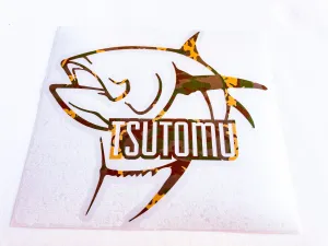 Camo Ahi Logo 6" Sticker