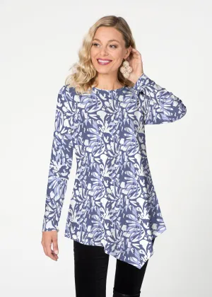 Camouflage Dots (7879) ~ Asymmetrical French Terry Tunic