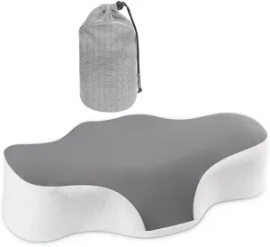 Camping Pillow Lightweight,Easy to Carry,Memory Foam Travel Pillow,Cervical Neck Pillow,Backpacking Pillow,Portable Pillow with Travel Storage Bag, Upgraded Alternative to Inflatable Pillows