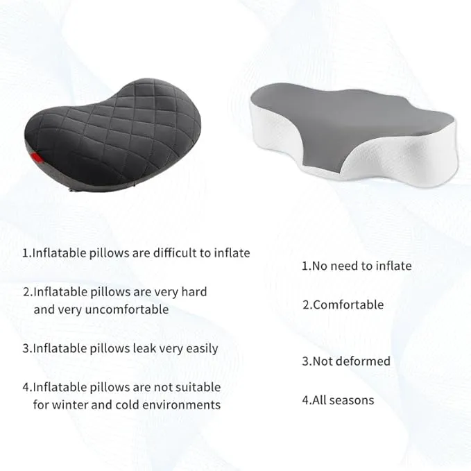 Camping Pillow Lightweight,Easy to Carry,Memory Foam Travel Pillow,Cervical Neck Pillow,Backpacking Pillow,Portable Pillow with Travel Storage Bag, Upgraded Alternative to Inflatable Pillows