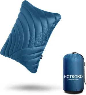 Camping Pillow,Supportive Compressible Travel Pillow Large Size Lightweight Camp Pillow with Storage Bag for Camping,Hiking,Backpacking,Airplane